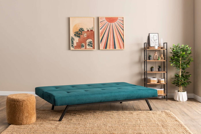 Atelier Del Sofa Zola - Sofá-Cama de 3 Plazas Verde Petróleo Atelier Del Sofa Zola - Sofá-Cama de 3 Plazas Verde Petróleo